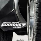 Furious 7 Advance Version Two Sided 27"x40' inches Original Movie Poster