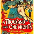 A Thousand and One Nights Movie  Poster 13x19 inches