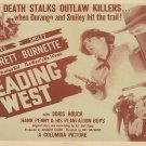Heading West Movie Poster 13x19 inches Heading West Movie Poster 13x19 inches