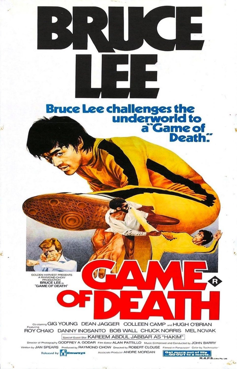 Bruce Lee Game of Death Poster Style D 13x19