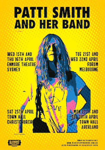 Patti Smith with her band  Poster  13x19