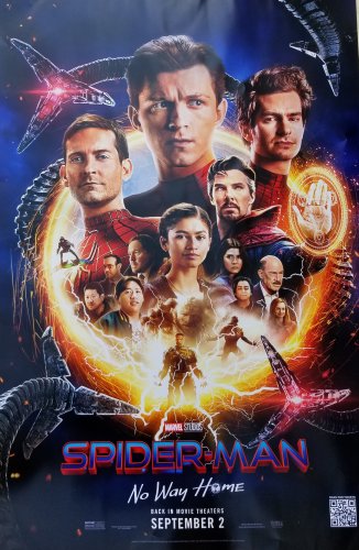 Spider man No Way Home Rare   Original Movie Poster  Double Sided 27 X40