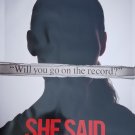 She Said Original Movie Poster  Double Sided 27 X40