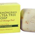 LEMONGRASS & TEA TREE SOAP WITH ORANGE PEEL ORGANIC