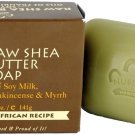 RAW SHEA BUTTER SOAP W/ SOY MILK FRANKINCENSE & MYRRH