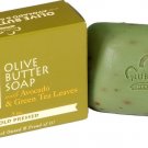OLIVE BUTTER SOAP W/ AVOCADO & GREEN TEA LEAVES COLD PR