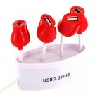 Rose High Speed 4 Ports USB2.0 Hub (White)