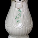 ELEGANT LARGE BELLEEK PORCELAIN SHAMROCK VASE