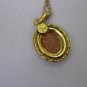 Vintage Gold Filled Pendant Necklace w/ Glittery Stone