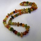 Vintage Plastic Polished Rock Look Neclace 24 Inch