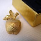 Vintage Avon Apple Brooch Pin with Box
