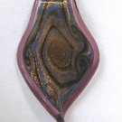 Vintage Fused Dichroic Art Glass Pendant