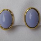 Vintage Trifari Lavender Purple Thermoset Earrings