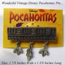 VINTAGE DISNEY POCAHONTAS LEAF CHARM PIN MIC