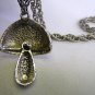 1960s Mod Mushroom Pendant Necklace