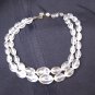 Vintage  Double Strand Lucite Plastic Bead Necklace