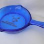 Cobalt Blue Glass Skillet Delaware Ohio Oh Souvenir