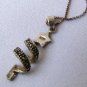 Vintage Sterling Silver Abstract Christmas Tree Pendant