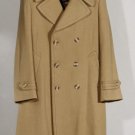 Vtg 70s Camel polo overcoat wool blend 40 handmade rare