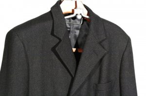 Vtg 80s BROOKS BROTHERS lambswool overcoat L/XL mint
