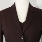 vtg 90s TAHARI suit jacket+blouse wool burgundy 4 mint