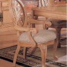 Timeless Antique White Arm Chair Set of Two