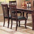 Essex Cherry Finish Collection Side Chair -Set of Two