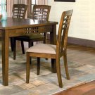 Essex Walnut Finish Collection Side Chairs -Set of Two