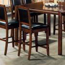 Essex Walnut Finish Counter Height Collection Barstool -Set of Two