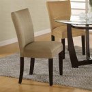 Essex Cappuccino Round Glass Collection Taupe Parson Chair
