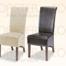 Essex Chocolate Skirted Collection Parson Chair -Set of Two -100494CHO