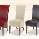 Essex Microfiber Skirted Collection Parson Chair -Set of Two -100494TAN