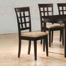Essex Rich Cappuccino Collection Wheat Back Chair - Set of Two