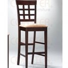 Rich Cappuccino Collection 30" Cross Back Barstool - 100210  Set of Two