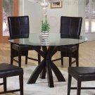 CROSS BAR  Dermont Glass Collection Table  CAPPUCCINO
