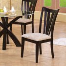Glass Collection CUSHION,CAPPUCCINO Side Chair -Set of Two