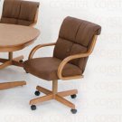 Casual Oval Collection Brown Chair - Set of Two - G9513