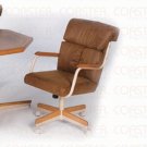 Oak Finish Collection Brown Chair - Set of Two - G1613