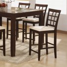 Cappuccino Finish Counter Height Collection 24"H Barstool - Set of Two - 100899