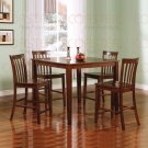 Walnut Finish Collection 5PC Counter Height Set - 150231WLN