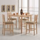 Natural Finish Collection 5PC Counter Height Set - 150131