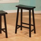 Black finish Collection 29"H Barstool - Set of Two - 180099
