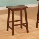 Dark walnut finish Collection 24"H Barstool - Set of Two - 180109