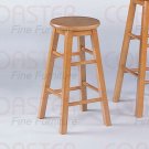Oak finish Collection 24"H Barstool - Set of Two - 180049