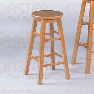 Oak finish Collection 24"H Barstool - Set of Two - 180049