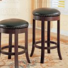 wooden walnut Collection 29"H Barstool - Set of Two - 101060