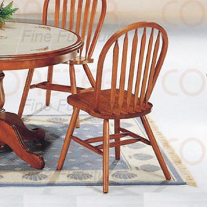 Oak finish Collection Side Chair - Set of Two - 5288
