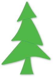 NEW Ellison Design / Sizzix Thick Cut Die - Christmas Pine Tree