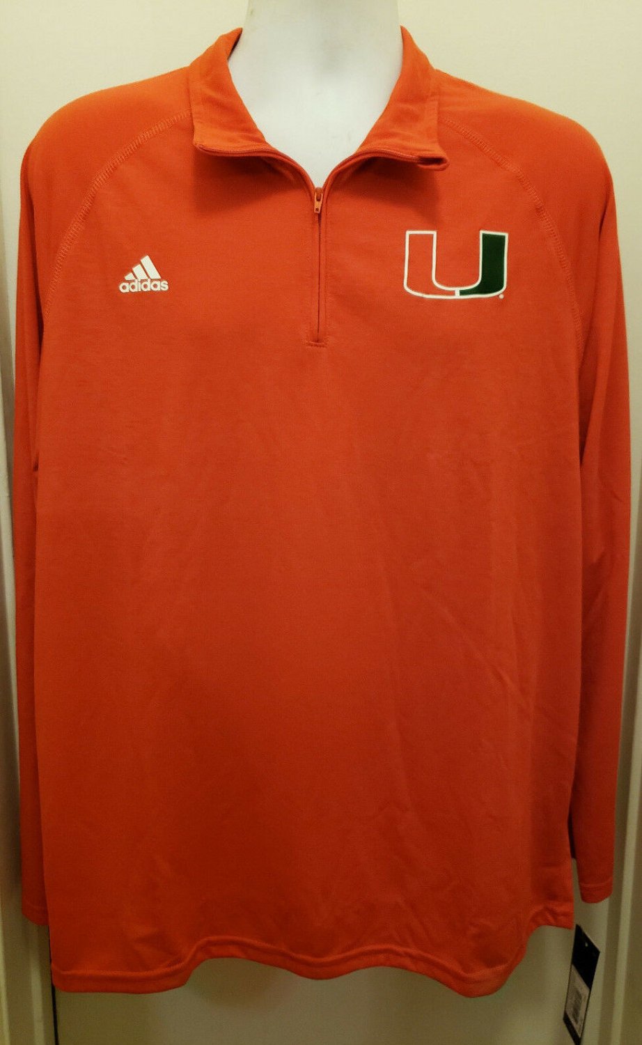 Miami Hurricanes Adidas College Football Training Shirt Mens XL