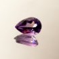 2.06Cttw. Pair of 2 Natural Pear Cut VVS amethyst